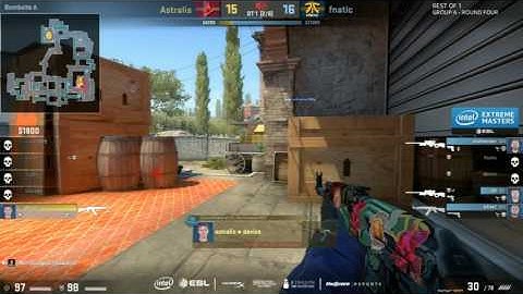 device 1v3 clutch Overtime Astralis vs Fnatic IEM KATOWICE 2017