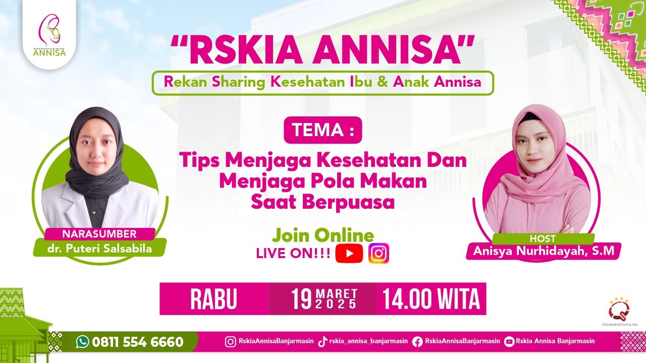 Tips Menjaga Kesehatan dan Menjaga Pola Makan Saat Berpuasa - Rekan Sharing Annisa