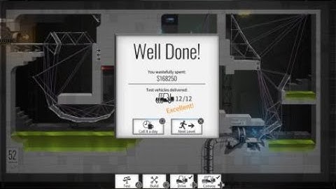 Bridge Constructor Portal Level 52