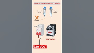 contactor connection with A.C sensor #eplumber #short #shorts #shortsvideo #shortsfeed #youtubevideo