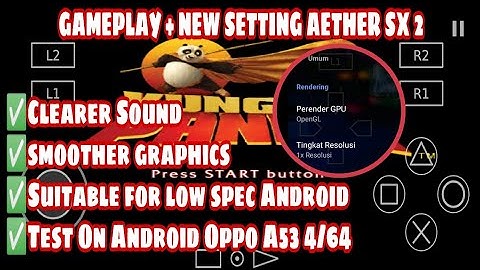 Kungfu Panda | Ps2 / Aether Sx2 | Gamplay | New Setting Aether Sx For Android