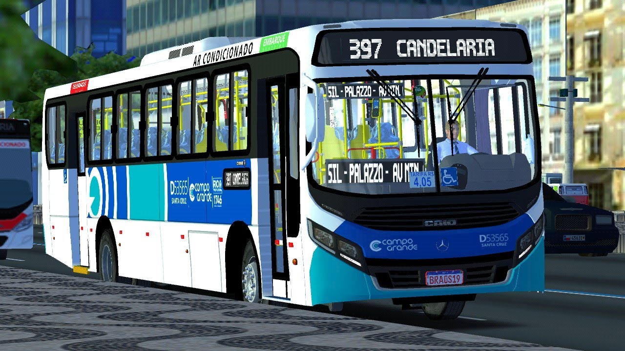 CAIO APACHE VIP IV MB OF-1721L DA TRANSPORTES CAMPO GRANDE MAPA RIO DE JANEIRO- PROTON BUS SIMULATOR