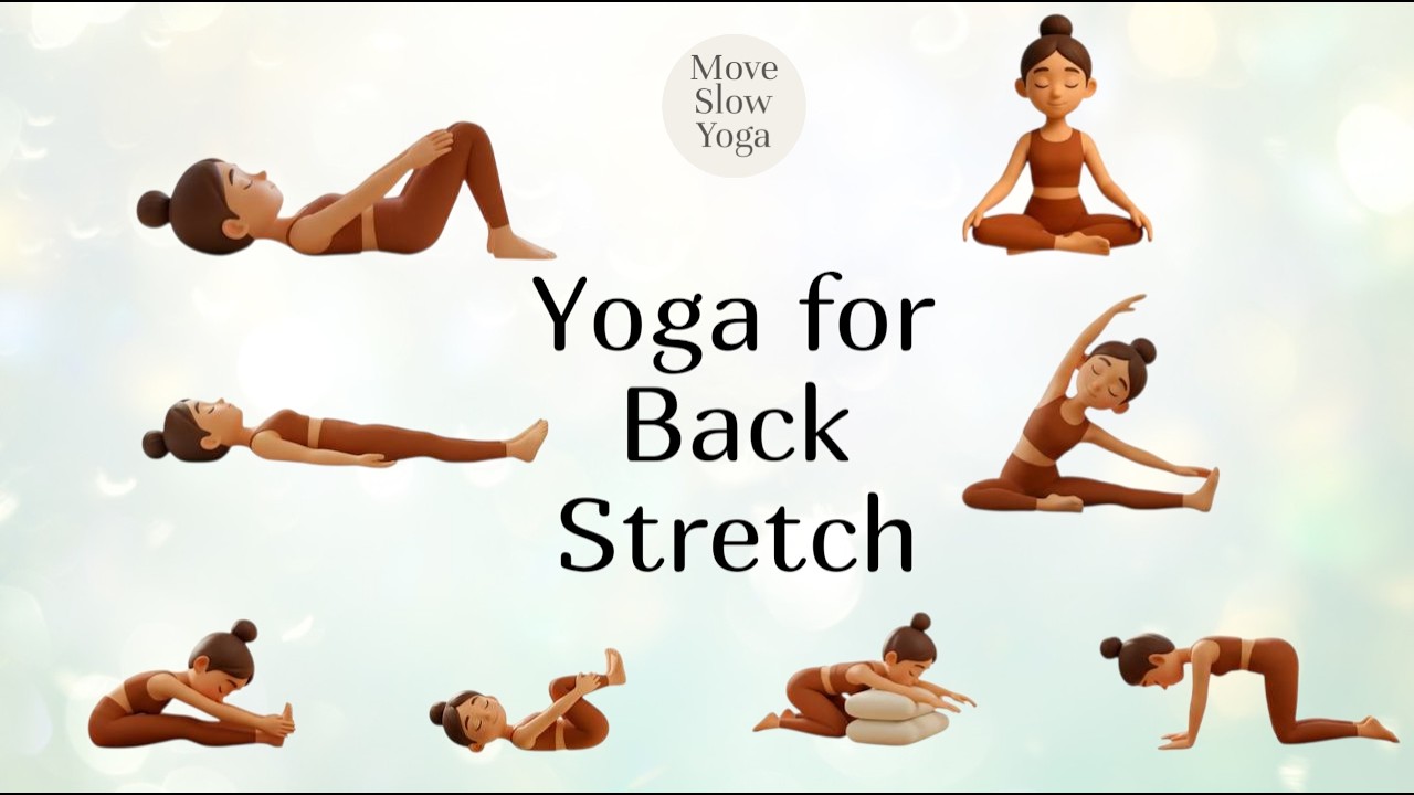 Yoga for Back Stretch & Spine Flexibility & Gentle Relief (8–10 Minutes)