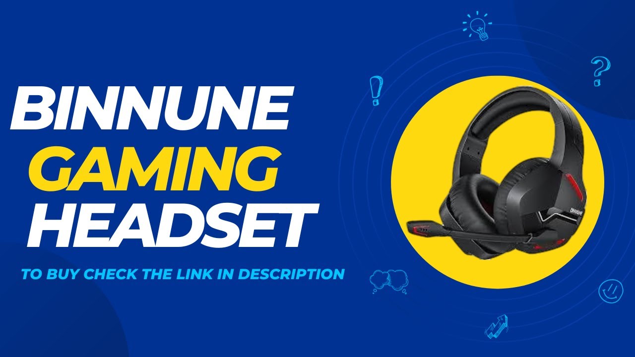 BINNUNE Wireless Gaming Headset with Microphone. To buy check link in