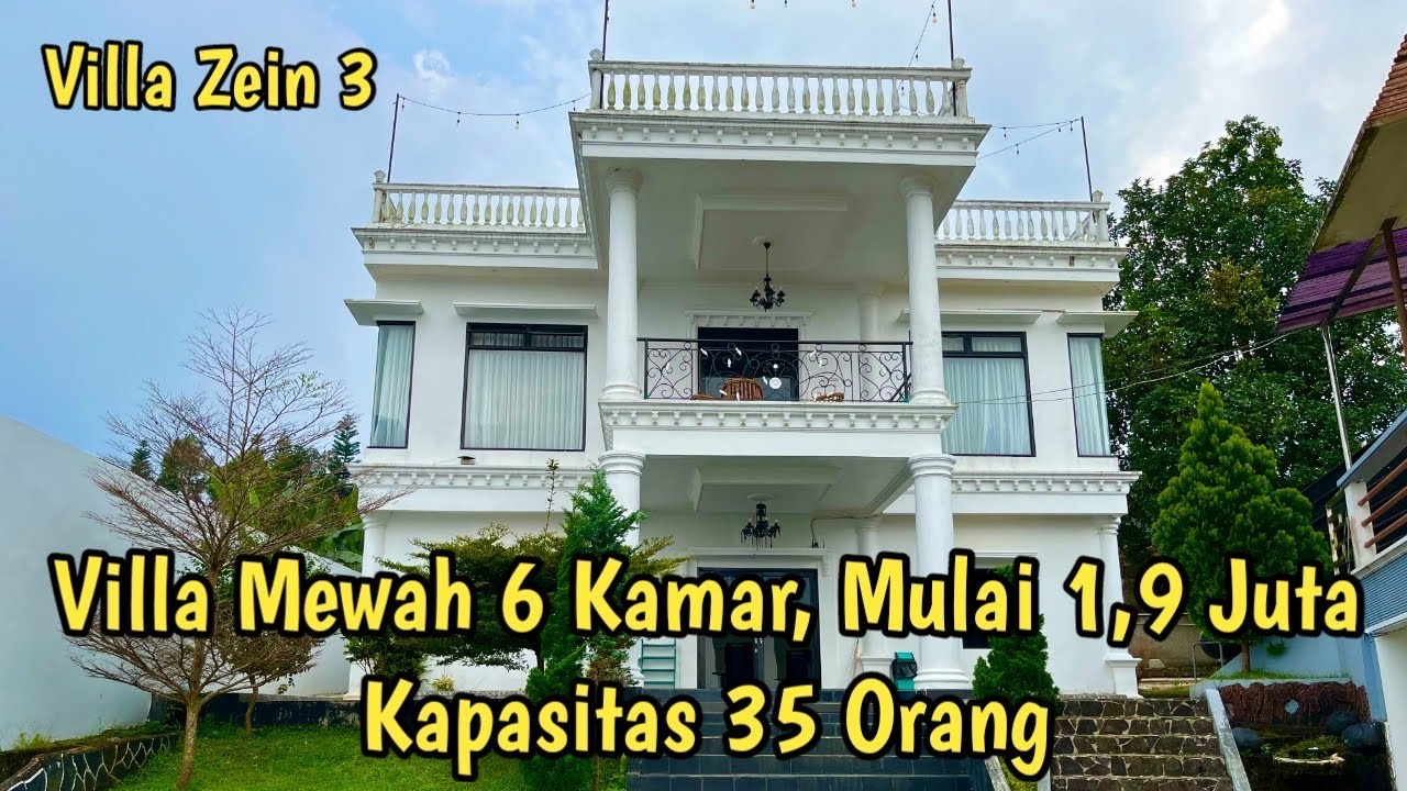 Villa Baru di Puncak ||  6 Kamar Mulai 1,9 Juta || Kapasitas 35 Orang, Private Pool || Villa Zein 3