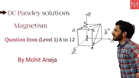 DC pandey solutions chapter Magnetism Question 8 to 12 for level 1 by Mohit aneja