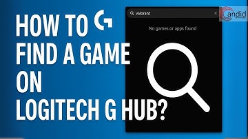 How to find a game on Logitech G Hub?