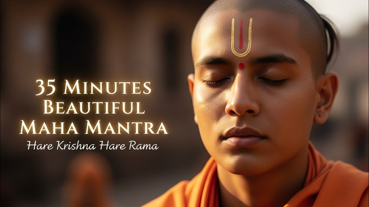 35 Minutes Hare Krishna Maha Mantra — Deep Meditation, Healing & Vrindavan Peace