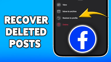 How To Recover Recently Deleted Posts On Facebook App
