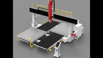 Twin table 5 axis cnc machine