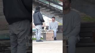 Homeless man helps another homeless man 🥺❤️