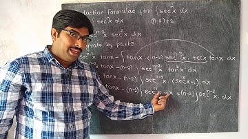 Reduction formulae for integration of sec^nx dx
