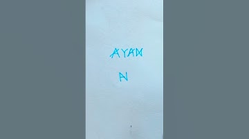 Ayan Name Logo design Comment your names #shorts #logo #logodesign #viral #trending #ytshorts #logos