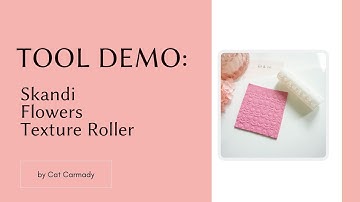 Skandi Flowers - Polymer Clay Texture Roller