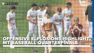 Upsets and offensive explosions highlight Montana's baseball quarterfinals