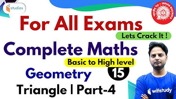 11:00 PM - Maths for All Competitive Exams by Suresh Sir | Math Tricks | Triangles Geometry (Part-4)