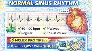 Normal Sinus Rhythm (NSR) Explained | ECG Basics for NCLEX & Nursing