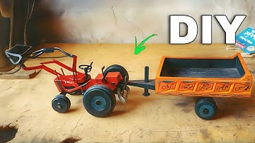 How to Make TRACTOR TROLLEY at Home ||Homemade Tractor