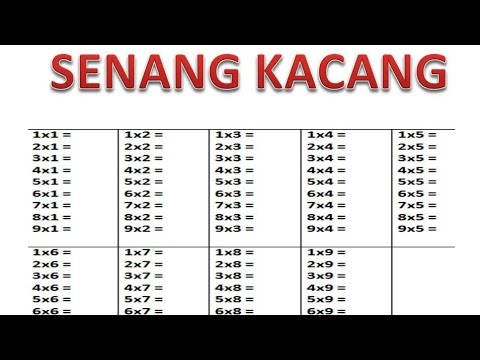 Video: 4 Cara Mengajar Jadual Pendaraban kepada Kanak-kanak