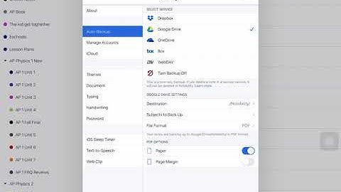 Restore files to Notability