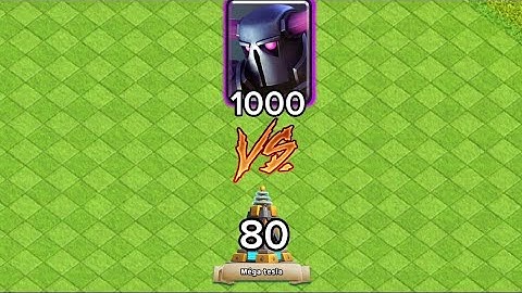 Test Max Mega Tesla vs 1000 Peck | Clash of clans #shorts #clashofclans #coc #test
