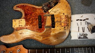 【分解&amp;amp;磨き】fender vintage 1961 jazz bass