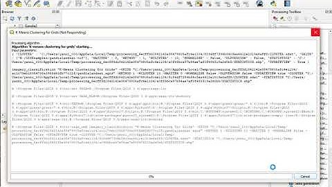 QGIS Tutorial Unsupervised classification : K-means clustering