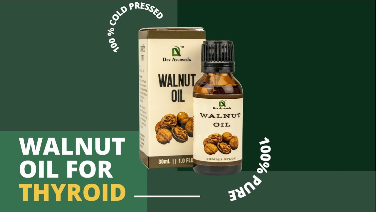 Ayurveda Walnut Oil 100% Cold Pressed Thyroid Massage Oil Pack Of 1- 30 ML