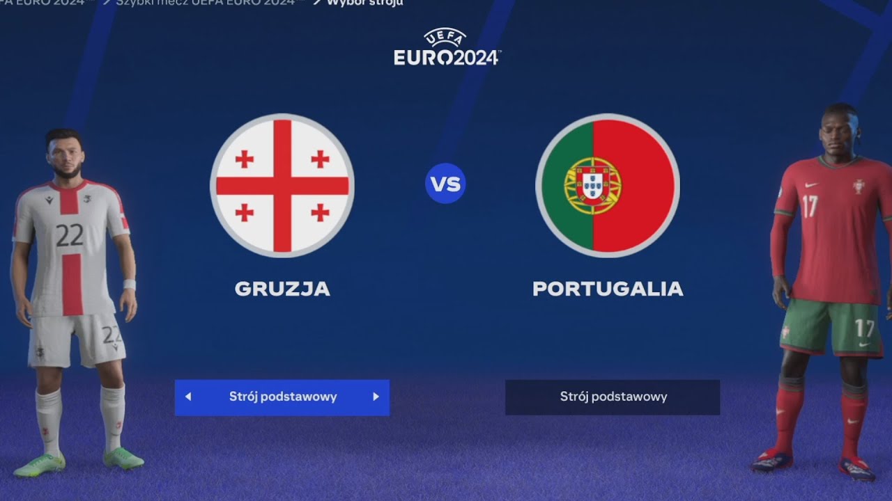 Mecz Euro 2024 (Gruzja vs Portugalia) 26 /06/2024 Godzina 