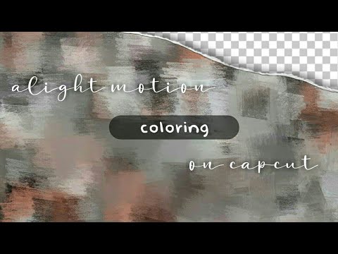 ﾟ•┈୨ alight motion coloring on capcut ୧┈•ﾟ