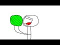 guy eats a whole watermelon (animation)