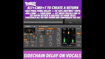 [FREE ABLETON TIP] How To Sidechain Delay On Vocals In Ableton Live! Trap x 80s x Uk Drill Type Beat