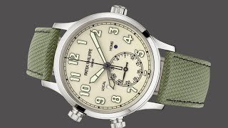 NEW Ivory Dial Patek Philippe Pilot Travel Time 5524G! Is This the Ultimate Luxury Pilot Watch?