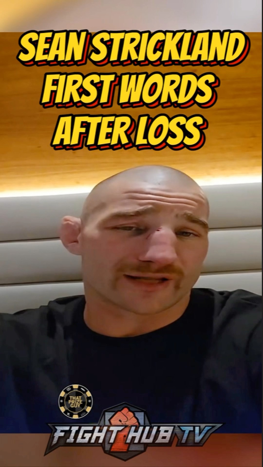GUTTED Sean Strickland FIRST WORDS after loss to Dricus Du Plessis!