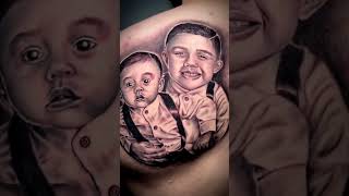 Childrens Portrait Tattoo #shots #shortstattoo #monicamorthagon #realismtattoo #girltattooartist