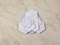 Origami-中文,EN Tutorial-Origami Triangular Tessellation(by Hank Chang)