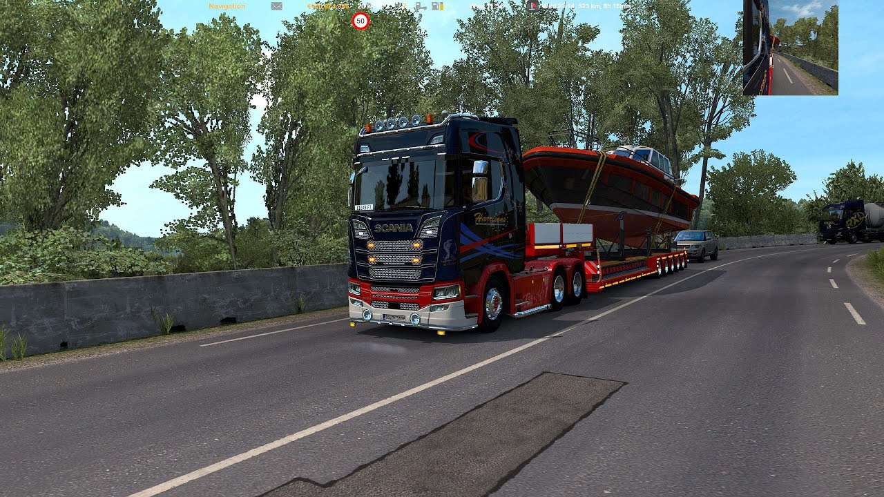 ETS2 1.38 PM2.5 + RoEx2.7 Base  Map combo | Mountain route! #2 Plymouth (GB) - Genoa (I) | 2K 1440p