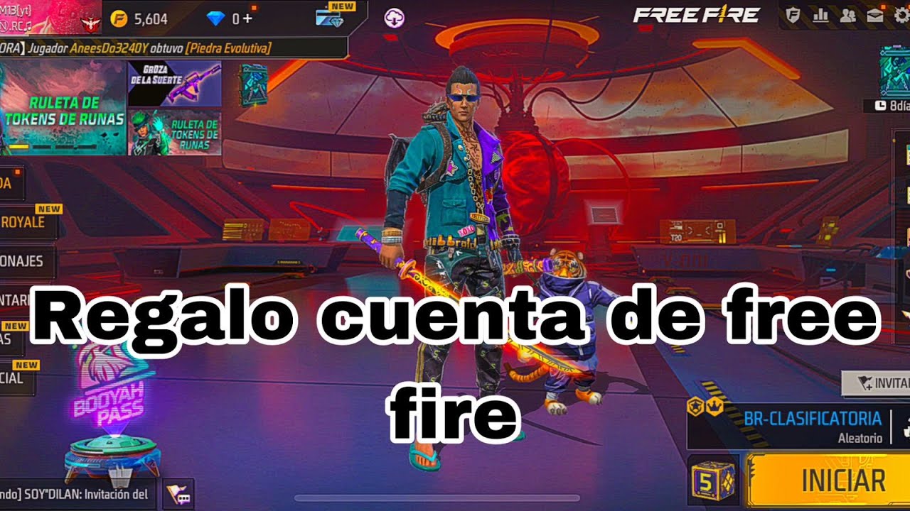 REGALO CUENTA DE FREE FIRE ( MUNDIAL ) - YouTube