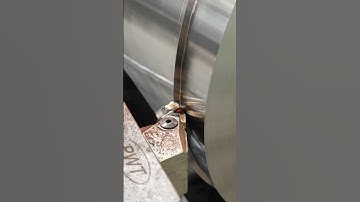 Roughing steel and making nice chips on Cazeneuve HB725 lathe #asmr #machine #lathe #steel #roughing