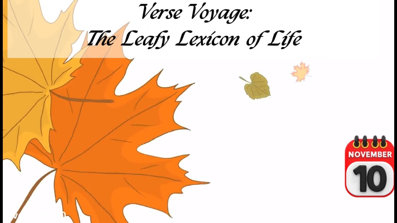The Leafy Lexicon of Life - YouTube