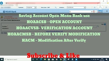 SAVING Account OPEN Finacle 10 x