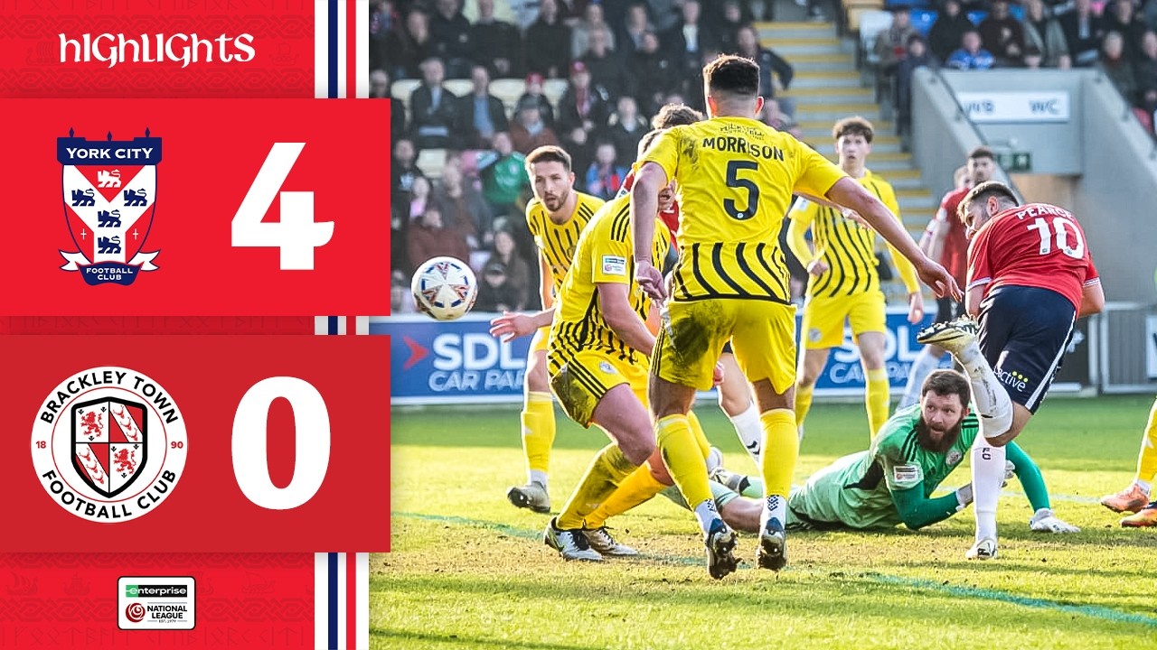 📺 Match Highlights | York City 4-0 Brackley Town | 2025/26