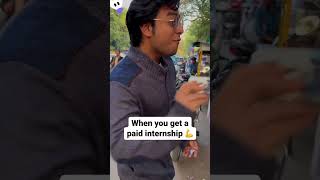 Getting a paid internship be like … #shorts #funny #collegelife #internship #turnip #studentlife