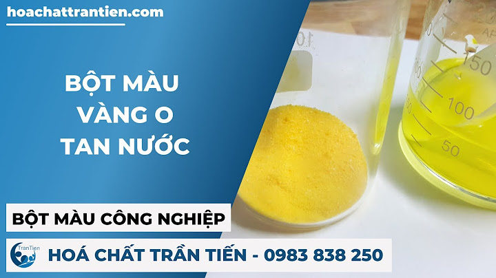 Hóa chất bột màu vàng là chất gì năm 2024