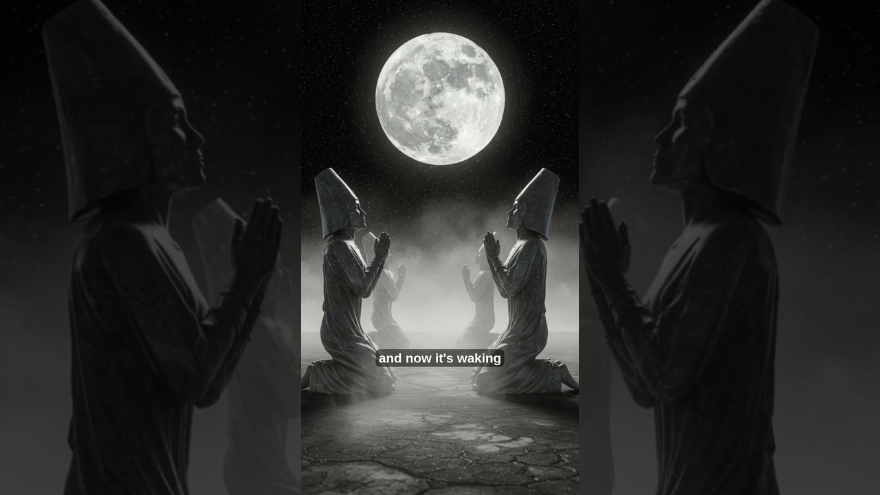 When the Moon Was a God’s Eye 🌙👁️ (Future Myth) 