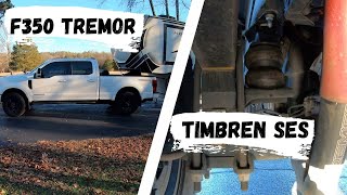 Installing the Timbren SES kit  on a 2022 Ford F350 Tremor