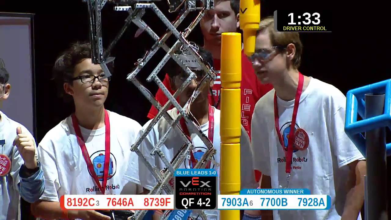 2015 VRC-MS Spir QF4-2 -  (8192C 7903A) 78-Spirit Div-VRC Middle School-VEX Worlds 2015