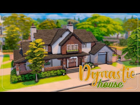 видео: Династийный дом ❤👪 // Строительство Жизненный путь The Sims 4 NO CC