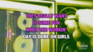 Girls Just Want To Have Fun in the Style of "Cyndi Lauper" karaoke video with lyrics (no lead vocal) chords