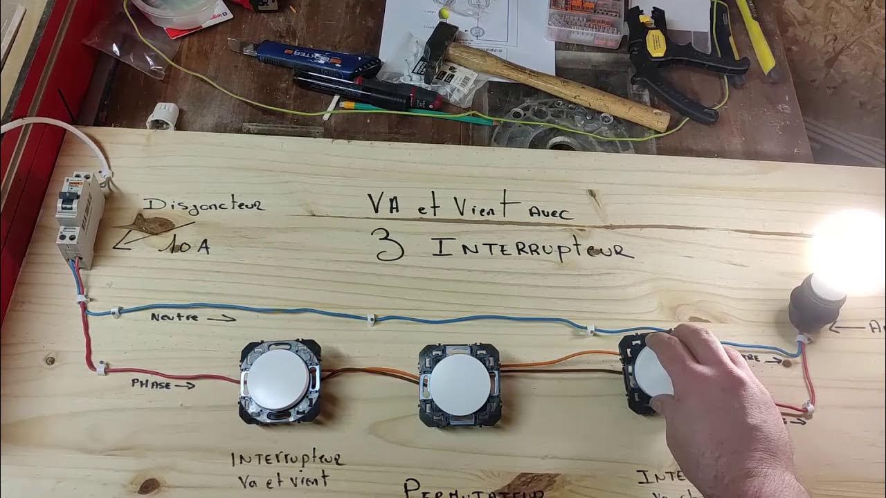 Va Et Vient 3 Interrupteurs permutateur va et vient Legrand - YouTube